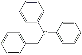 Diphenyl(benzyl)sulfonium Structure