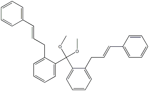 Cinnamylphenyl ketone dimethyl acetal Structure