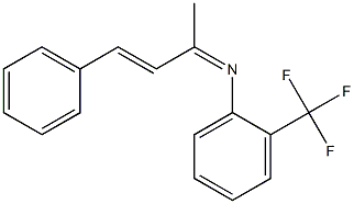 (3E)-N-(2-Trifluoromethylphenyl)-4-phenyl-3-buten-2-imine Structure