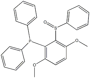 (2-Phenylthio-3,6-dimethoxyphenyl)diphenylphosphine oxide 구조식 이미지