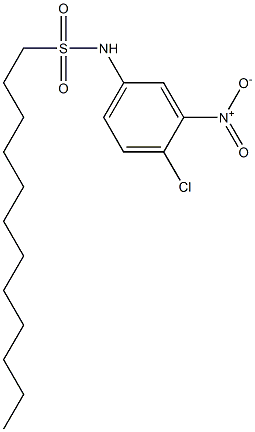 N-(4-Chloro-3-nitrophenyl)-1-dodecanesulfonamide 구조식 이미지