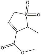 2,5-Dihydro-2-methyl-3-methoxycarbonylthiophene 1,1-dioxide 구조식 이미지