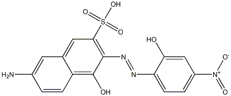 7-Amino-4-hydroxy-3-(2-hydroxy-4-nitrophenylazo)-2-naphthalenesulfonic acid 구조식 이미지