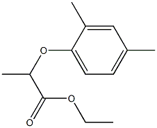 2-(2,4-Dimethylphenoxy)propanoic acid ethyl ester 구조식 이미지