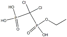 (Dichloromethylene)bis(phosphonic acid hydrogen ethyl) ester 구조식 이미지