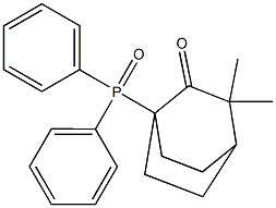 1-(Diphenylphosphinyl)-3,3-dimethylbicyclo[2.2.2]octan-2-one 구조식 이미지