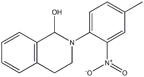 1,2,3,4-Tetrahydro-2-(4-methyl-2-nitrophenyl)isoquinolin-1-ol 구조식 이미지