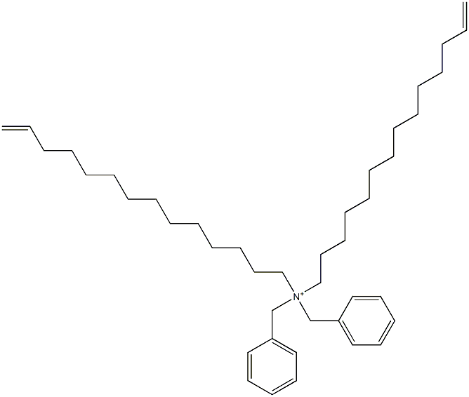 Di(13-tetradecenyl)dibenzylaminium Structure