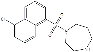 1-[(5-Chloro-1-naphtyl)sulfonyl]hexahydro-1H-1,4-diazepine Structure