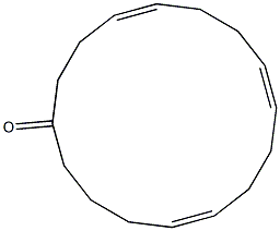 Cyclohexadeca-4,8,12-trien-1-one 구조식 이미지