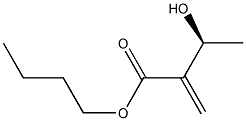 (3S)-3-Hydroxy-2-methylenebutyric acid butyl ester Structure