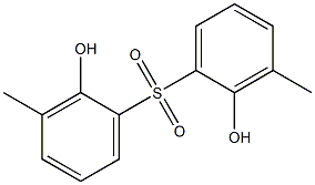 2,2'-Dihydroxy-3,3'-dimethyl[sulfonylbisbenzene] Structure