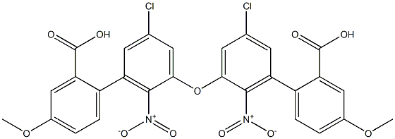 2-Carboxy-4-methoxyphenyl(2-nitro-5-chlorophenyl) ether 구조식 이미지