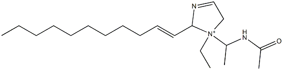 1-[1-(Acetylamino)ethyl]-1-ethyl-2-(1-undecenyl)-3-imidazoline-1-ium Structure