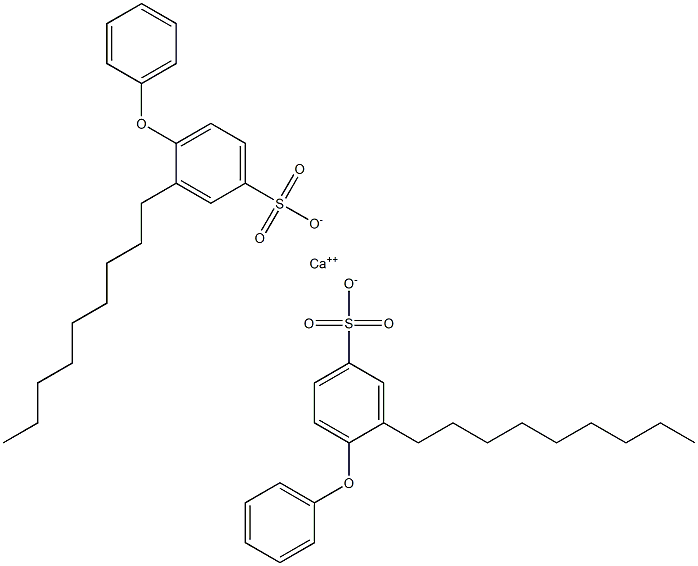 Bis(3-nonyl-4-phenoxybenzenesulfonic acid)calcium salt Structure