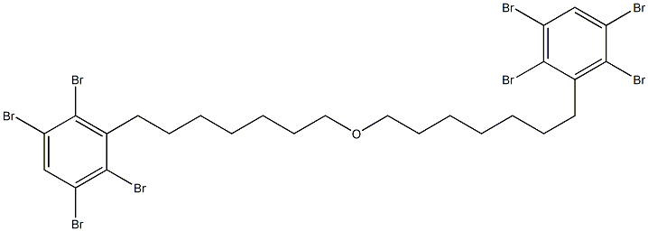 2,3,5,6-Tetrabromophenylheptyl ether 구조식 이미지