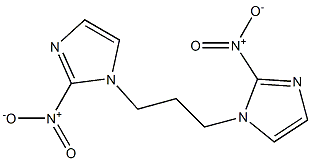 1,1'-(Propane-1,3-diyl)bis(2-nitro-1H-imidazole) 구조식 이미지