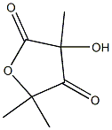 3,5-Dihydro-3-hydroxy-3,5,5-trimethylfuran-2,4-dione 구조식 이미지