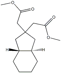Dimethyl trans-hexahydro-2,2-indandiacetate 구조식 이미지
