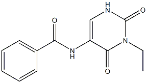 3-Ethyl-5-benzoylaminouracil 구조식 이미지