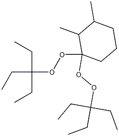 2,3-Dimethyl-1,1-bis(1,1-diethylpropylperoxy)cyclohexane 구조식 이미지