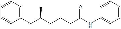 [S,(-)]-5-Methyl-6,N-diphenylhexanamide 구조식 이미지