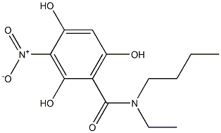 2,4,6-Trihydroxy-3-nitro-N-butyl-N-ethylbenzamide Structure