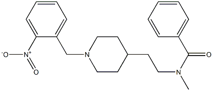 N-Methyl-N-[2-[1-(2-nitrobenzyl)-4-piperidinyl]ethyl]benzamide 구조식 이미지