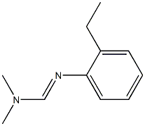 N1,N1-Dimethyl-N2-(o-ethylphenyl)formamidine 구조식 이미지