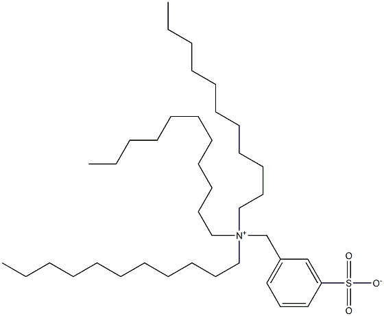 N,N,N-Triundecyl-3-sulfonatobenzenemethanaminium 구조식 이미지