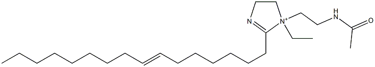 1-[2-(Acetylamino)ethyl]-1-ethyl-2-(7-hexadecenyl)-2-imidazoline-1-ium Structure