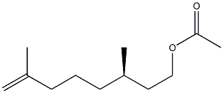 [R,(+)]-3,7-Dimethyl-7-octene-1-ol acetate 구조식 이미지