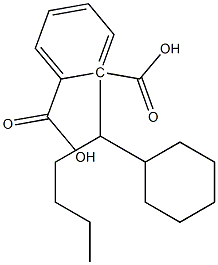 (+)-Phthalic acid hydrogen 1-[(R)-1-cyclohexylpentyl] ester Structure