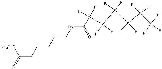 6-[(Tridecafluorohexyl)carbonylamino]hexanoic acid ammonium salt 구조식 이미지