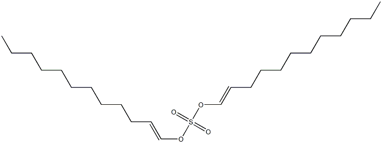 Sulfuric acid di(1-dodecenyl) ester Structure