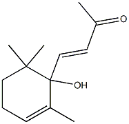 4-(1-Hydroxy-2,6,6-trimethyl-2-cyclohexenyl)-3-buten-2-one Structure