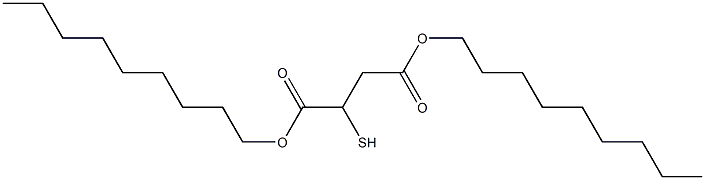 2-Mercaptobutanedioic acid dinonyl ester 구조식 이미지