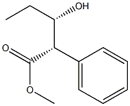 (2S,3S)-2-Phenyl-3-hydroxyvaleric acid methyl ester 구조식 이미지