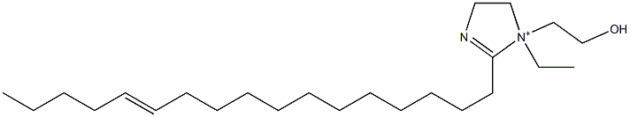 1-Ethyl-2-(12-heptadecenyl)-1-(2-hydroxyethyl)-2-imidazoline-1-ium Structure