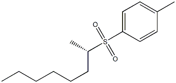 [S,(-)]-1-Methylheptyl p-tolyl sulfone Structure