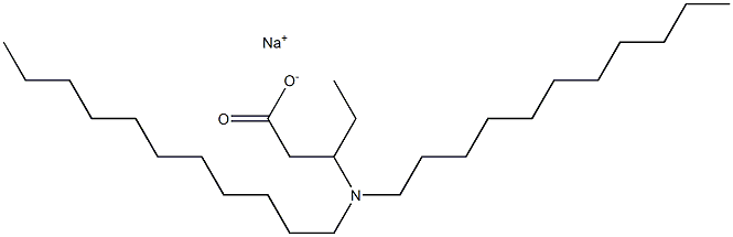 3-(Diundecylamino)valeric acid sodium salt Structure