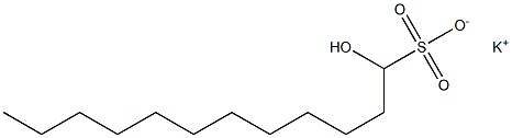 1-Hydroxydodecane-1-sulfonic acid potassium salt Structure