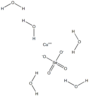 Copper selenate pentahydrate Structure