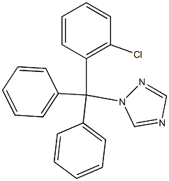 1-(2-Chlorotrityl)-1H-1,2,4-triazole 구조식 이미지