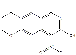 7-Ethyl-6-methoxy-1-methyl-4-nitroisoquinolin-3-ol Structure