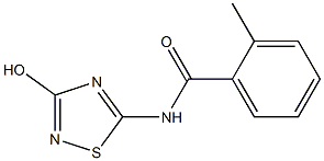 N-(3-Hydroxy-1,2,4-thiadiazol-5-yl)-2-methylbenzamide 구조식 이미지