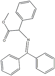 2-Phenyl-2-[(diphenylmethylene)amino]acetic acid methyl ester Structure