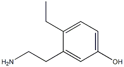 4-Ethyl-3-(2-aminoethyl)phenol 구조식 이미지