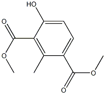 2-Methyl-4-hydroxyisophthalic acid dimethyl ester 구조식 이미지