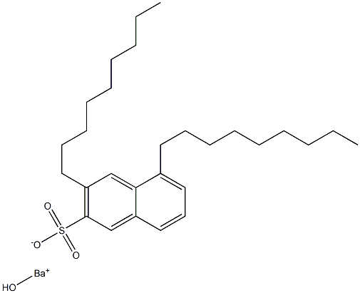 3,5-Dinonyl-2-naphthalenesulfonic acid hydroxybarium salt 구조식 이미지